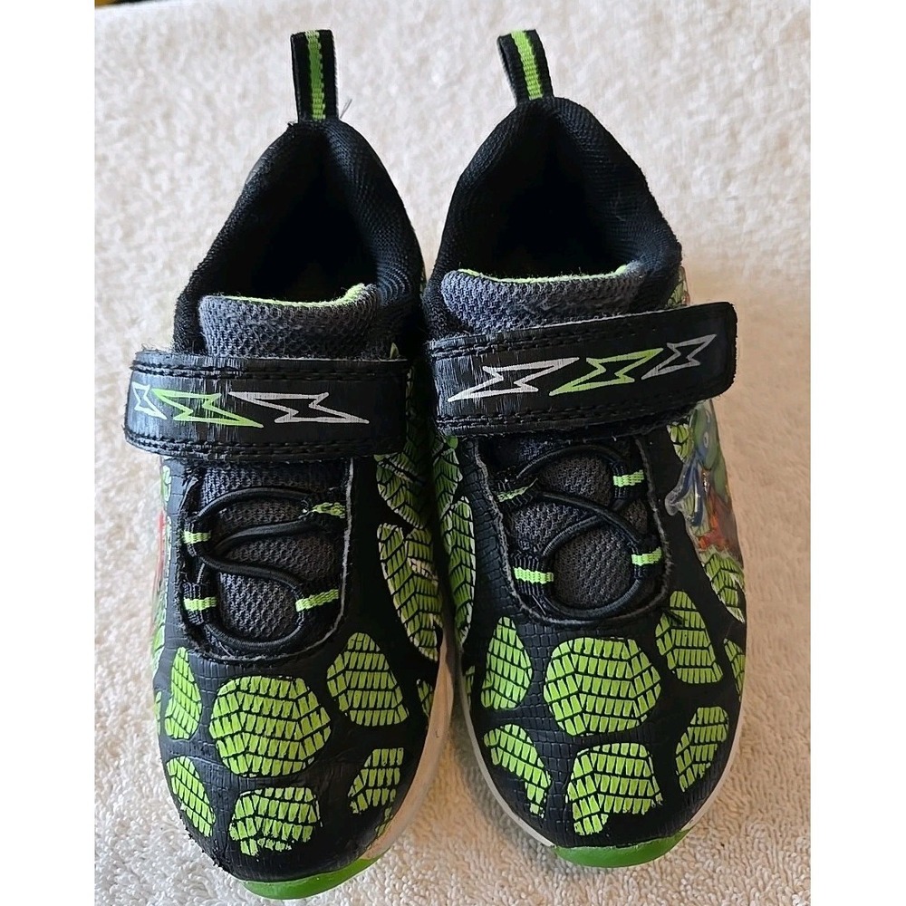 Teenage Mutant Ninja Turtles Boys Sneakers Toddlers Size 9 Light-up Shoes